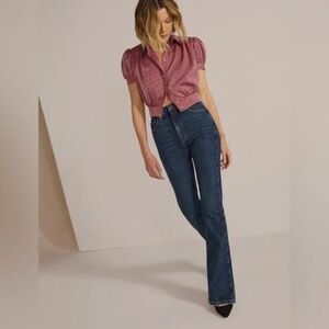 Favorite Daughter THE VALENTINA SHORTIE PETITE SUPER HIGH RISE Cigarette Jeans
